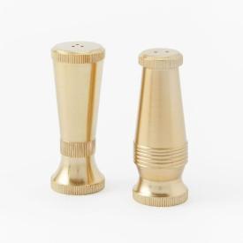 Sculpted Salt and Pepper Gold Set of 2 — Cutlery