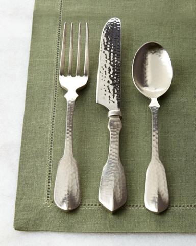 Polished Cutlery with Hammer Finish — Cutlery
